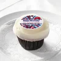 Fourth of July | Stars and Stripes Personalized Edible Frosting Rounds