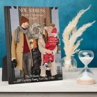 New Home  Family photo Christmas magazine cover Plaque