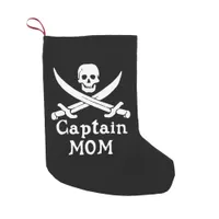 Captain Mom Small Christmas Stocking