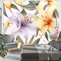 Timeless Elegance: Vintage Botanical Floral Wallpaper