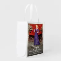 Virgo the Virgin Zodiac Sign Birthday Party Grocery Bag