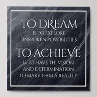 Motivational To Dream and To Achieve Peel And Stick Photo Tile