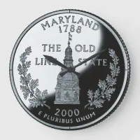 Faux Maryland State Quarter Clock