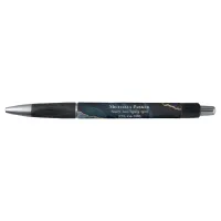 Stylish Navy Blue Agate Professional Business Pen