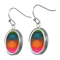 Neon of Red, Pink, Orange & Green Drop Earrings