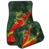 Artistic Costa Rica Tree Frog | Red Eyed Amphibian Car Floor Mat