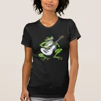 Funny Frog Playing Guitar T-Shirt