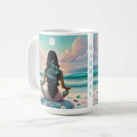 Harmony Meditation on Beach Coffee Mug