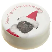 Cute Christmas Pug Puppy Santa Merry Pugmas Chocolate Covered Oreo