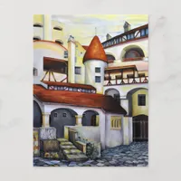 Dracula Castle - Interior Courtyard Postcard