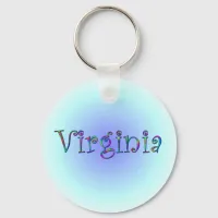 Virginia Rainbow Keychain