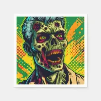 Spooky Zombie Halloween Party Napkins