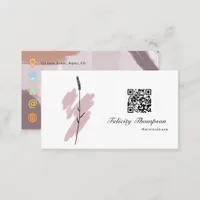 Trendy Brush Strokes Collage Business Card