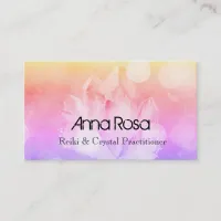 *~* New Age Healer Reiki Crystal Yoga Reiki Master Business Card