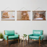 Horizontal Landscape Family Cat Photo Custom Hanging Tapestry