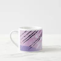 Trendy Modern Abstract Floral Espresso Cup