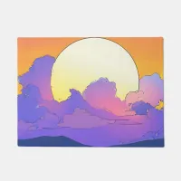 Pastel sunset doormat