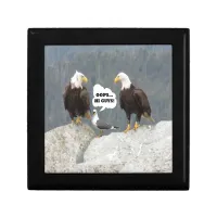 Funny Eagles and Seagull Keepsake Box