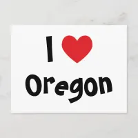 I Love Oregon Postcard