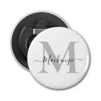 Personalize Monogram Initial Name Bottle Opener