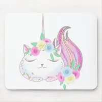 Cute Caticorn Mouse Pad