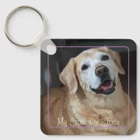 Puppy Paw Photo Keychain