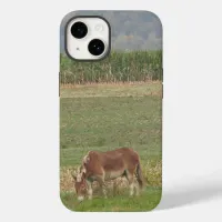 Cute Donkey on Farming Field Grazing in the Grass Case-Mate iPhone 14 Case