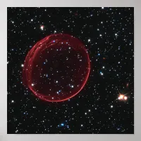 Celestial Supernova Bubble Space Photo Poster