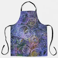 Modern Abstract Art paint flicks and splatters Apron