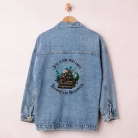 "Just a Girl That Likes Reading and Halloween"  Denim Jacket