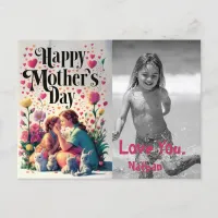 *~* Tiny Hearts Whimsical Mother's Day Photo AP72 Holiday Postcard