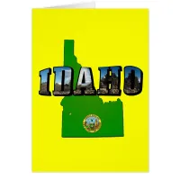 Idaho Map, Seal and Picture Text