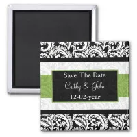 green Save the date magnet