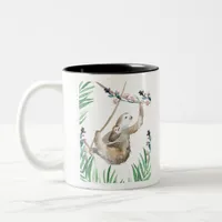 Sloth Momma Two-Tone Coffee Mug