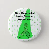 New Hampshire Lyme Disease Awareness Button