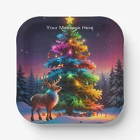 Christmas Winter Wonderland Holiday Season Paper Plates