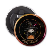 Halloween Monsters Little Witch Bottle Opener