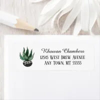 Plant In A Pot Return Address Label