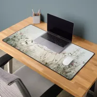 Dreamy Scene of Spring  Flowers Desk Mat