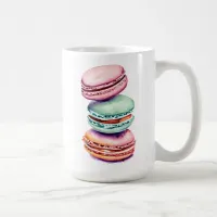 Vintage Watercolor Macaron Coffee Mug