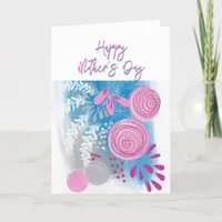 Abstract Floral Modern Mother's Day Card