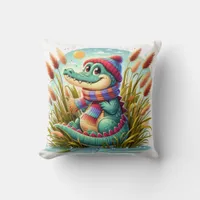 Alligator-Inspired Pillow 