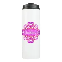 Kindness in Pink Mandala Thermal Tumbler