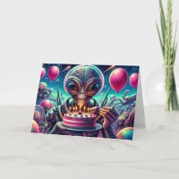 Hope Your Birthday is Out of this World | Alien Card
