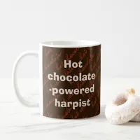 Hot Chocolate Powered Harpist Harp Player Music Coffee Mug