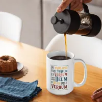 Latin Bible Verse In Principio Erat Verbum Coffee Mug