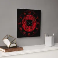 Dramatic, Vintage Goth Wall Clock