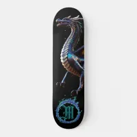 *~* AP88 Elemental Metallic Fierce Teal Dragon  Skateboard