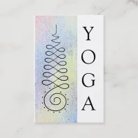 *~* Pastel Enlightenment Path Yoga Sacred Geometry Business Card