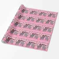 Valentine Mice Wrapping Paper